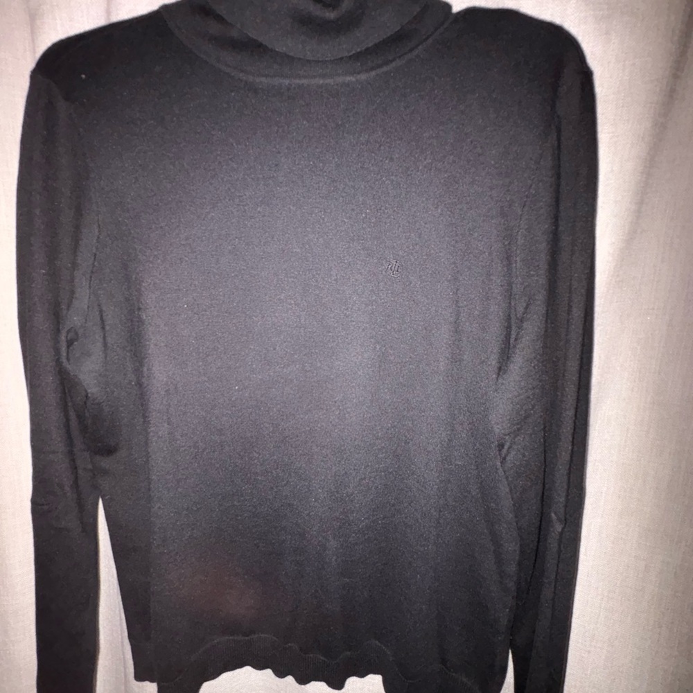 Lauren Ralph Lauren Black Turtleneck Long Sleeve Top